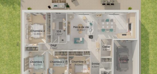 Maison neuve à , Indre