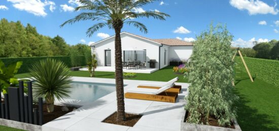 Maison neuve à Le Burgaud, Occitanie