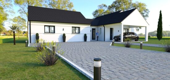 Maison neuve à Montreuil-l'Argillé, Normandie