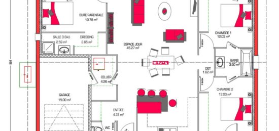 Maison neuve à , Landes