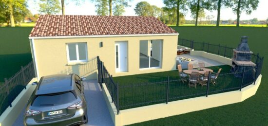 Maison neuve à Maraussan, Occitanie