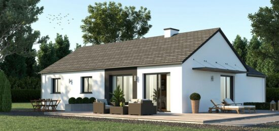 Maison neuve à Plouigneau, Bretagne