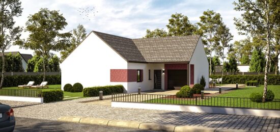 Maison neuve à Plougourvest, Bretagne