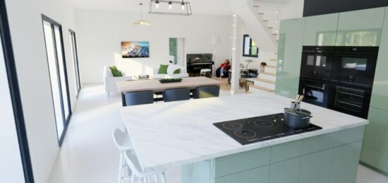 Maison neuve à Barjac, Occitanie