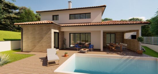 Maison neuve à Prayssac, Occitanie