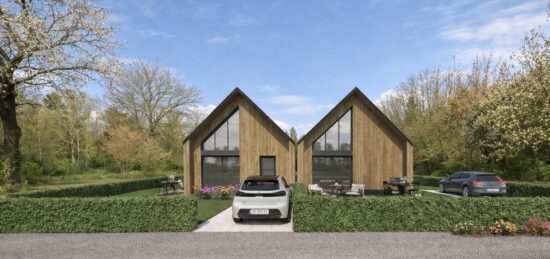 Maison neuve à Saint-Marcel, Bretagne