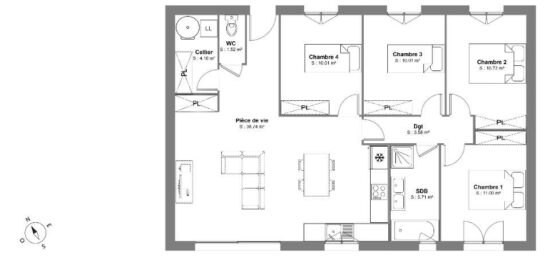 Maison neuve à , Hérault