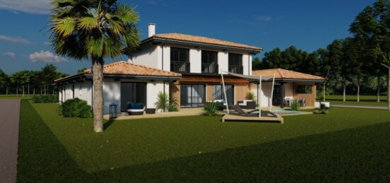 Maison neuve à Bruges, Nouvelle-Aquitaine