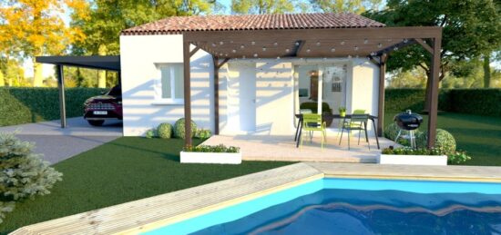 Maison neuve à Courry, Occitanie