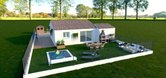 Maison neuve à Quarante, Occitanie