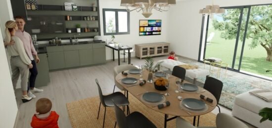 Maison neuve à Marcorignan, Occitanie