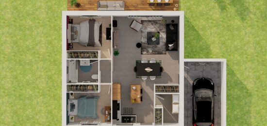 Maison neuve à , Nord