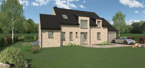 Maison neuve à Vaudricourt, Hauts-de-France