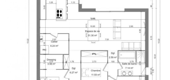 Maison neuve à , Nord