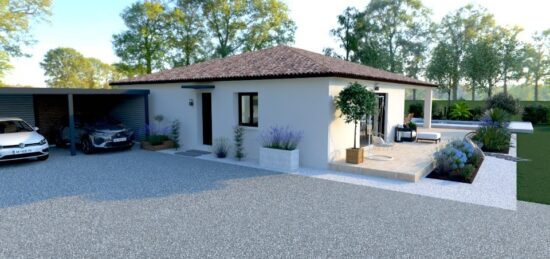 Maison neuve à Barjac, Occitanie