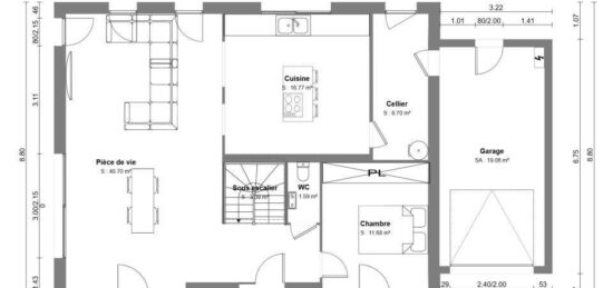 Maison neuve à , Nord