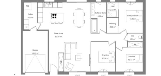 Maison neuve à , Creuse