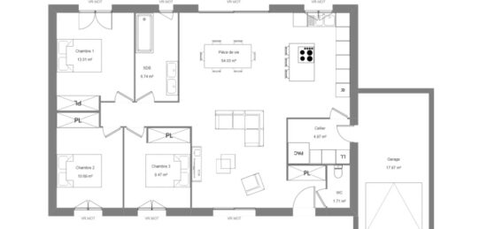 Maison neuve à , Creuse