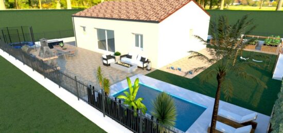 Maison neuve à Bassan, Occitanie