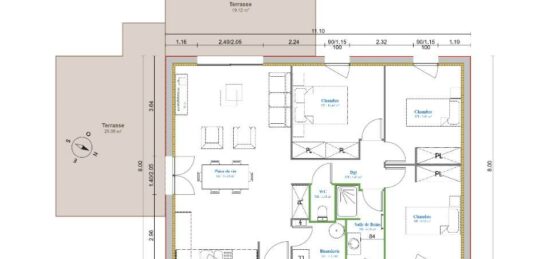 Maison neuve à , Calvados