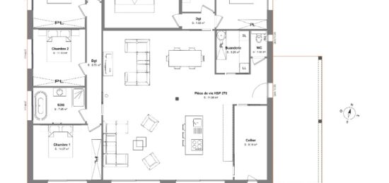 Maison neuve à , Hérault