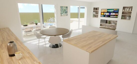 Maison neuve à Barjac, Occitanie