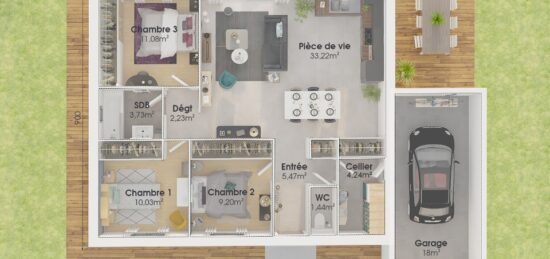 Maison neuve à , Hérault