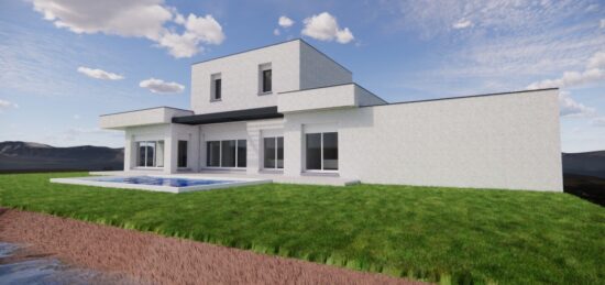 Maison neuve à Lasserre, Occitanie