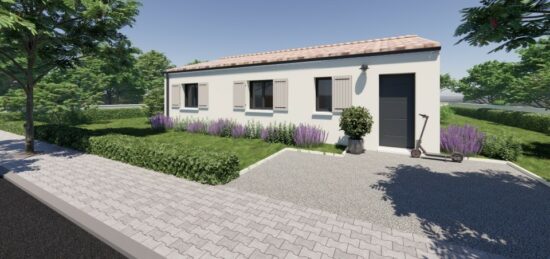 Maison neuve à Fontcouverte, Nouvelle-Aquitaine