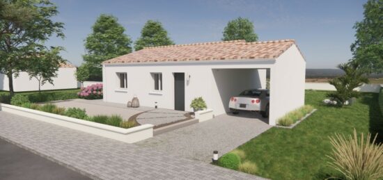 Maison neuve à Bercloux, Nouvelle-Aquitaine