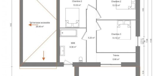 Maison neuve à , Nord