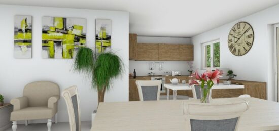 Maison neuve à Ornaisons, Occitanie
