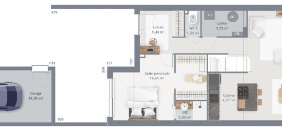 Maison neuve à , Eure-et-Loir