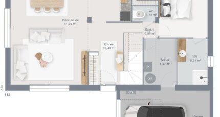 Incarville Maison neuve - 2458702-4586modele820200608Entoy.jpeg Maisons France Confort