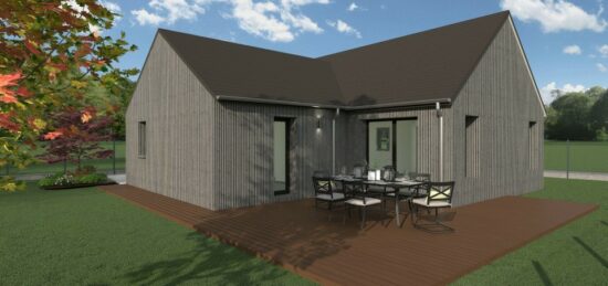 Maison neuve à Pleumeleuc, Bretagne