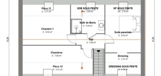 Maison neuve à , Nord