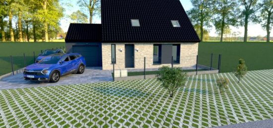 Maison neuve à Bruille-lez-Marchiennes, Hauts-de-France