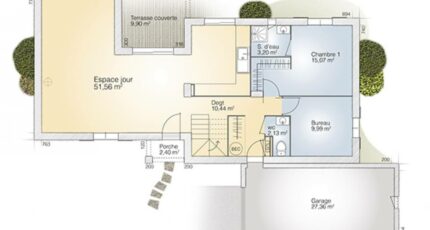 Nîmes Maison neuve - 2485180-269169_plan-maison-aigue-marine-145-tradition-rdc.jpg Maisons France Confort