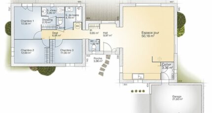 Nîmes Maison neuve - 2485173-269060_plan-maison-la-villa-120-design.jpg Maisons France Confort