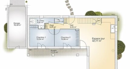 Nîmes Maison neuve - 2485200-269466_plan-maison-tourmaline-110-elegance-rdc.jpg Maisons France Confort
