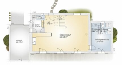 Nîmes Maison neuve - 2485194-269436_plan-maison-saphir-140-elegance-rdc.jpg Maisons France Confort