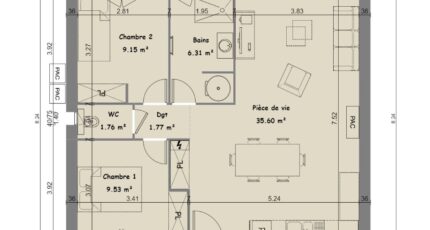 Roquebrune-sur-Argens Maison neuve - 2472821-9615modele820240906e6Qg4.jpeg Maisons France Confort