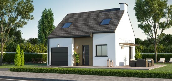 Maison neuve à Montertelot, Bretagne
