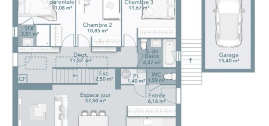 Maison neuve à , Ardèche