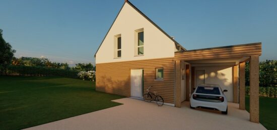 Maison neuve à Dourdain, Bretagne