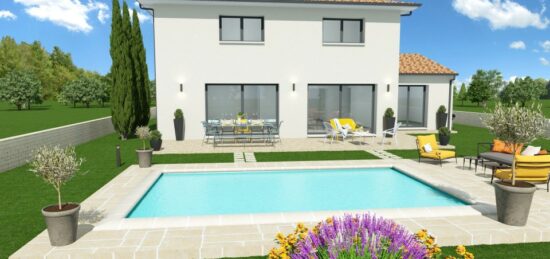 Maison neuve à Finhan, Occitanie