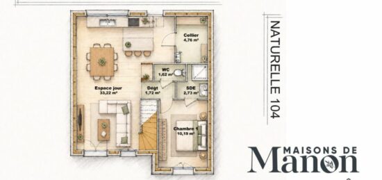 Maison neuve à , Alpes-de-Haute-Provence