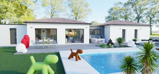 Maison neuve à Jaujac, Auvergne-Rhône-Alpes