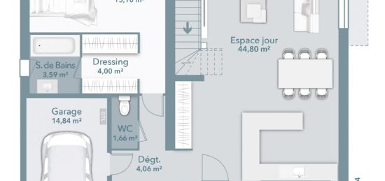 Maison neuve à , Hautes-Alpes
