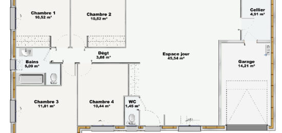 Maison neuve à , Hérault